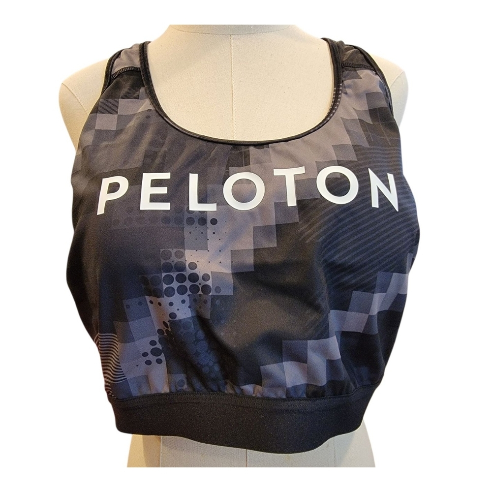 NWT Peloton Black Sports Bra Racerback Performance 3X Black